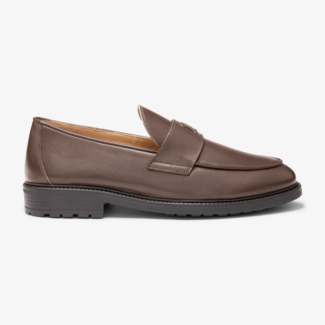 Men's Brown Leather Lug Centesimo Men's Footwear by Del Toro Shoes – Don't Panic Shoes