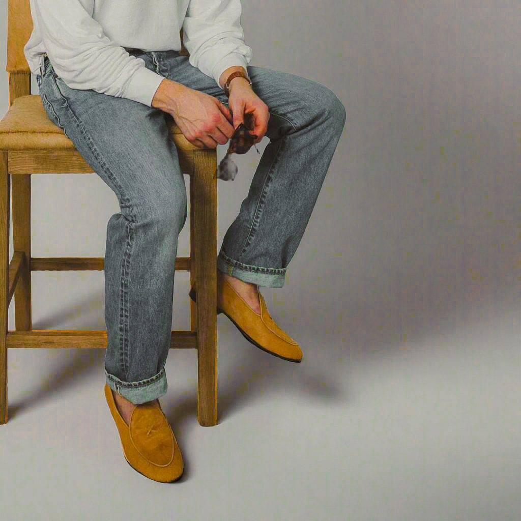 Men's Camel Pony Hair Milano Loafer Men's Footwear by Del Toro Shoes – Don't Panic Shoes