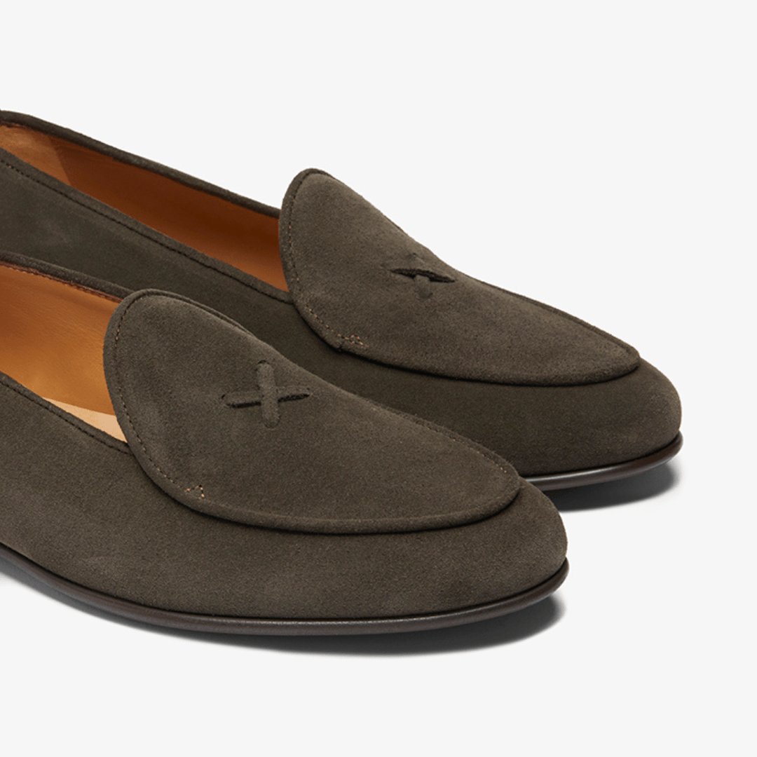 Men's Chocolate Suede Milano Loafer Men's Footwear by Del Toro Shoes – Don't Panic Shoes
