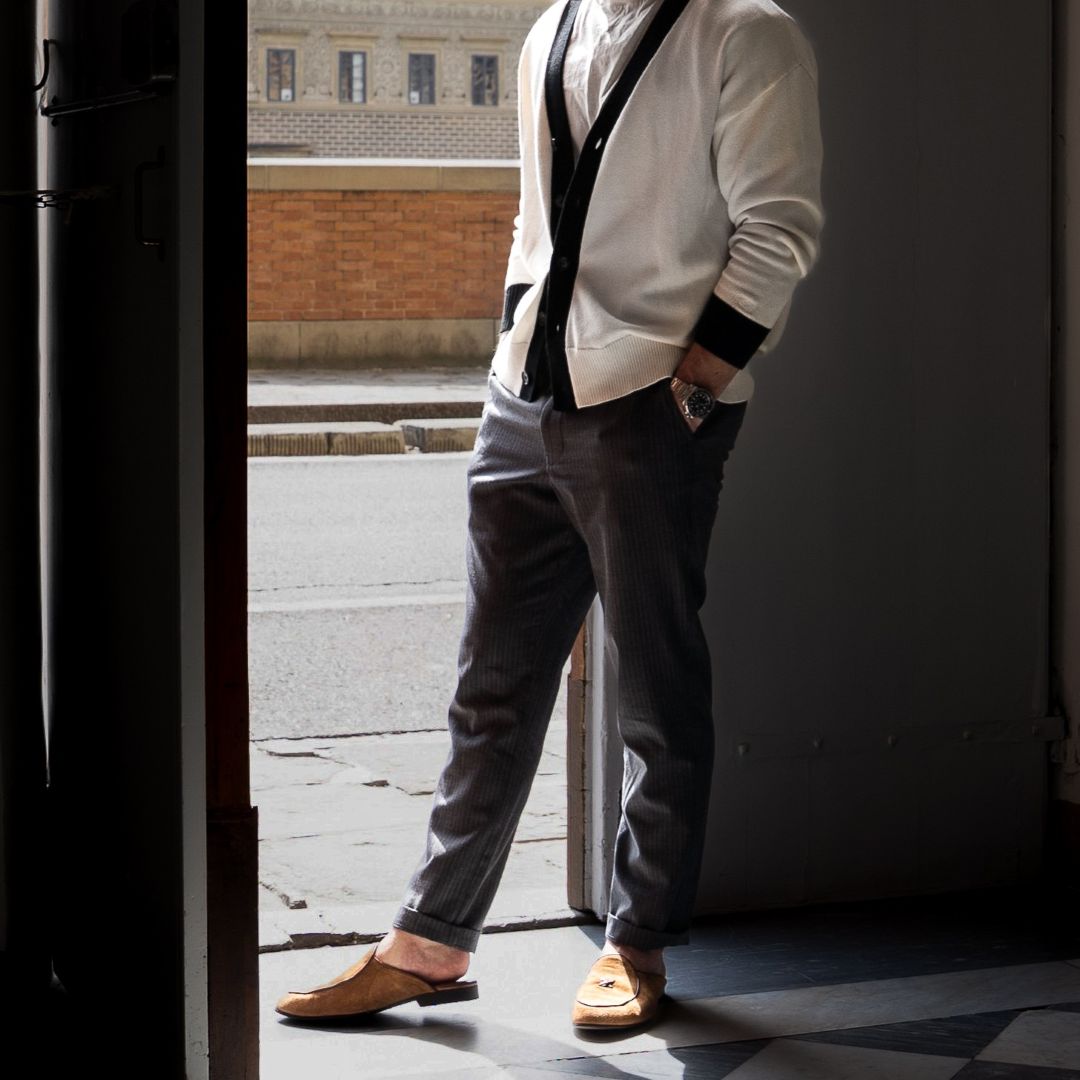 Men's Cognac Suede Milano Mule Men's Footwear by Del Toro Shoes – Don't Panic Shoes