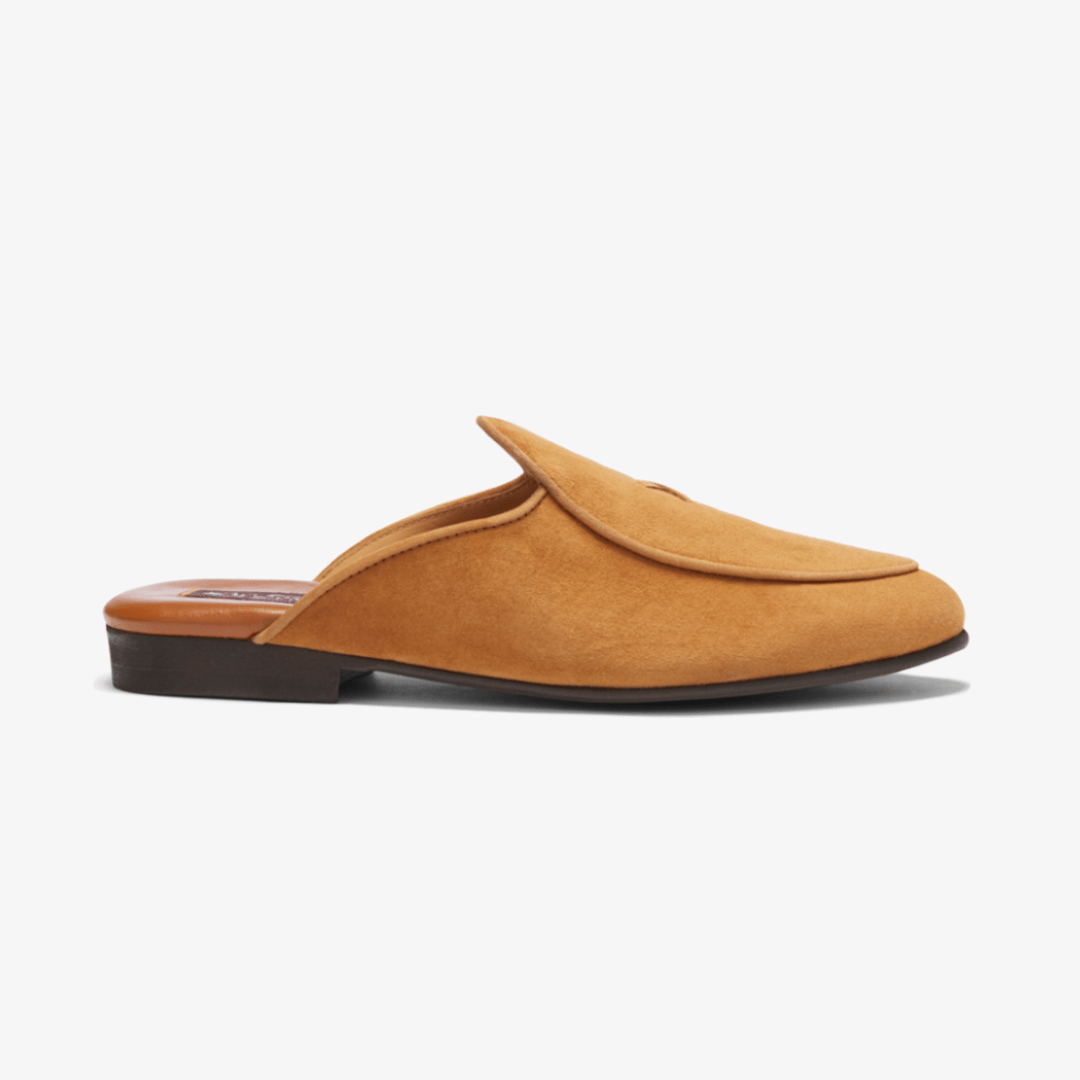 Men's Cognac Suede Milano Mule Men's Footwear by Del Toro Shoes – Don't Panic Shoes