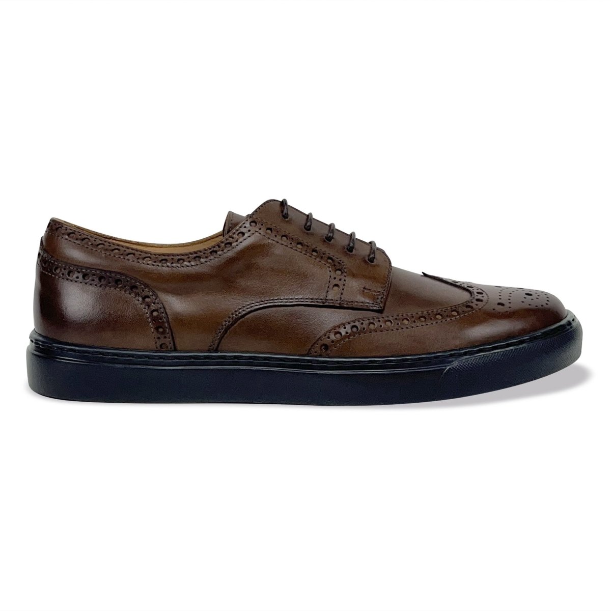 Men's Don Giovanni Wingtips - Brown Men's Sneakers by Mocalmo – Don't Panic Shoes