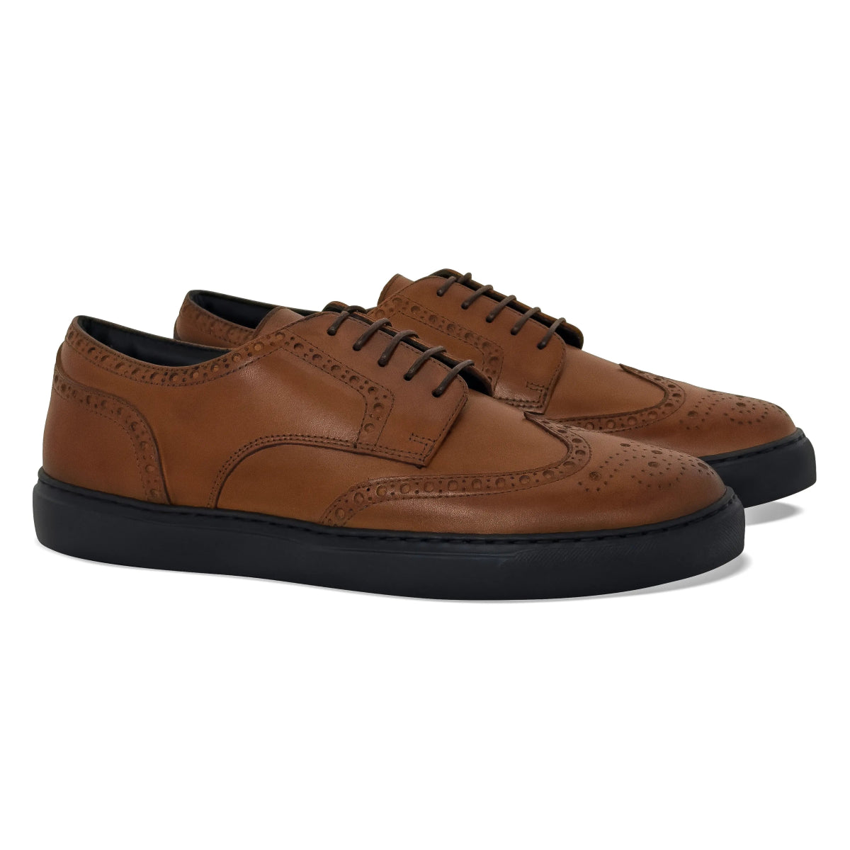 Men's Don Giovanni Wingtips - Cognac Men's Sneakers by Mocalmo – Don't Panic Shoes