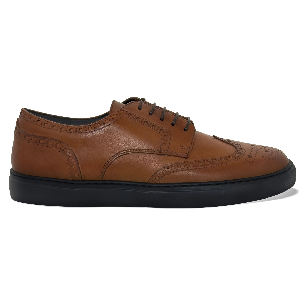 Men's Don Giovanni Wingtips - Cognac Men's Sneakers by Mocalmo – Don't Panic Shoes