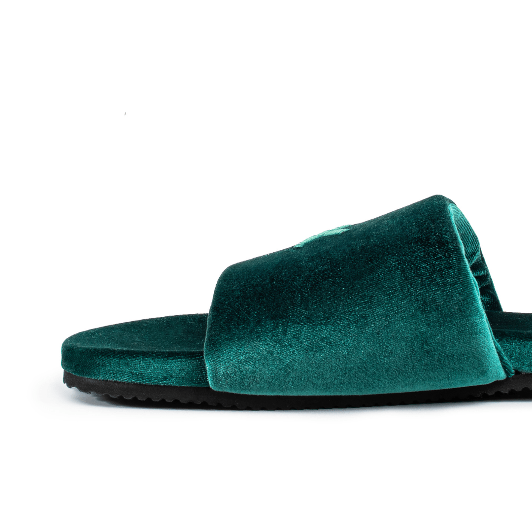 Men's Emerald Velvet House Slide Men's Footwear by Del Toro Shoes – Don't Panic Shoes