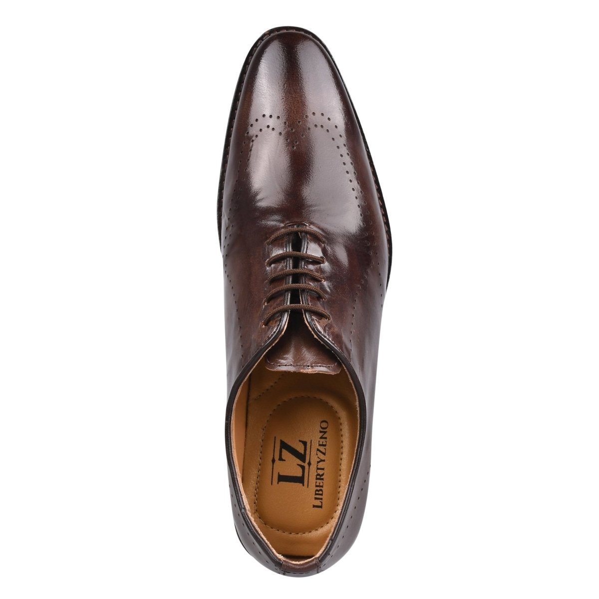 Mens Genuine Leather Wingtip Formal Business Dress Shoe Shoes by Libertyzeno – Don't Panic Shoes