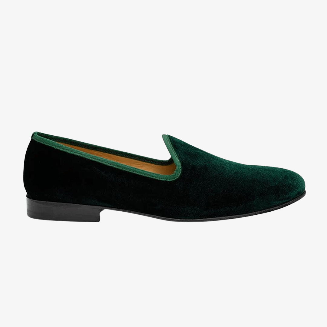 Men's Green Velvet Slipper Ii Men's Footwear by Del Toro Shoes – Don't Panic Shoes