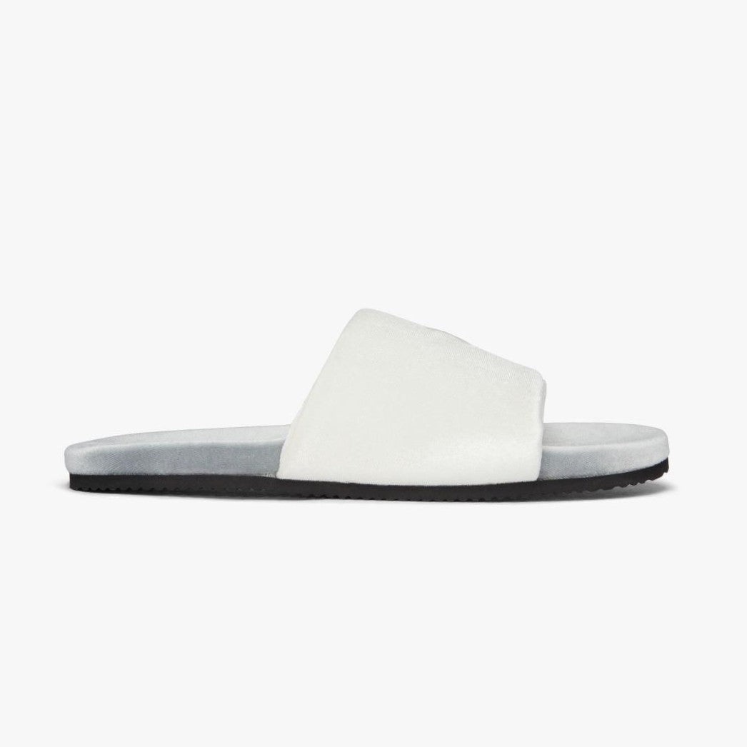 Men's Grigio And Cream Velvet House Slide Men's Footwear by Del Toro Shoes – Don't Panic Shoes
