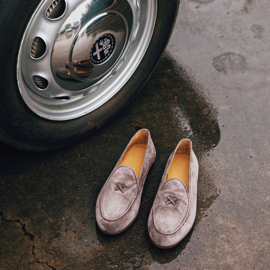 Men's Grigio Suede Milano Loafer Men's Footwear by Del Toro Shoes – Don't Panic Shoes