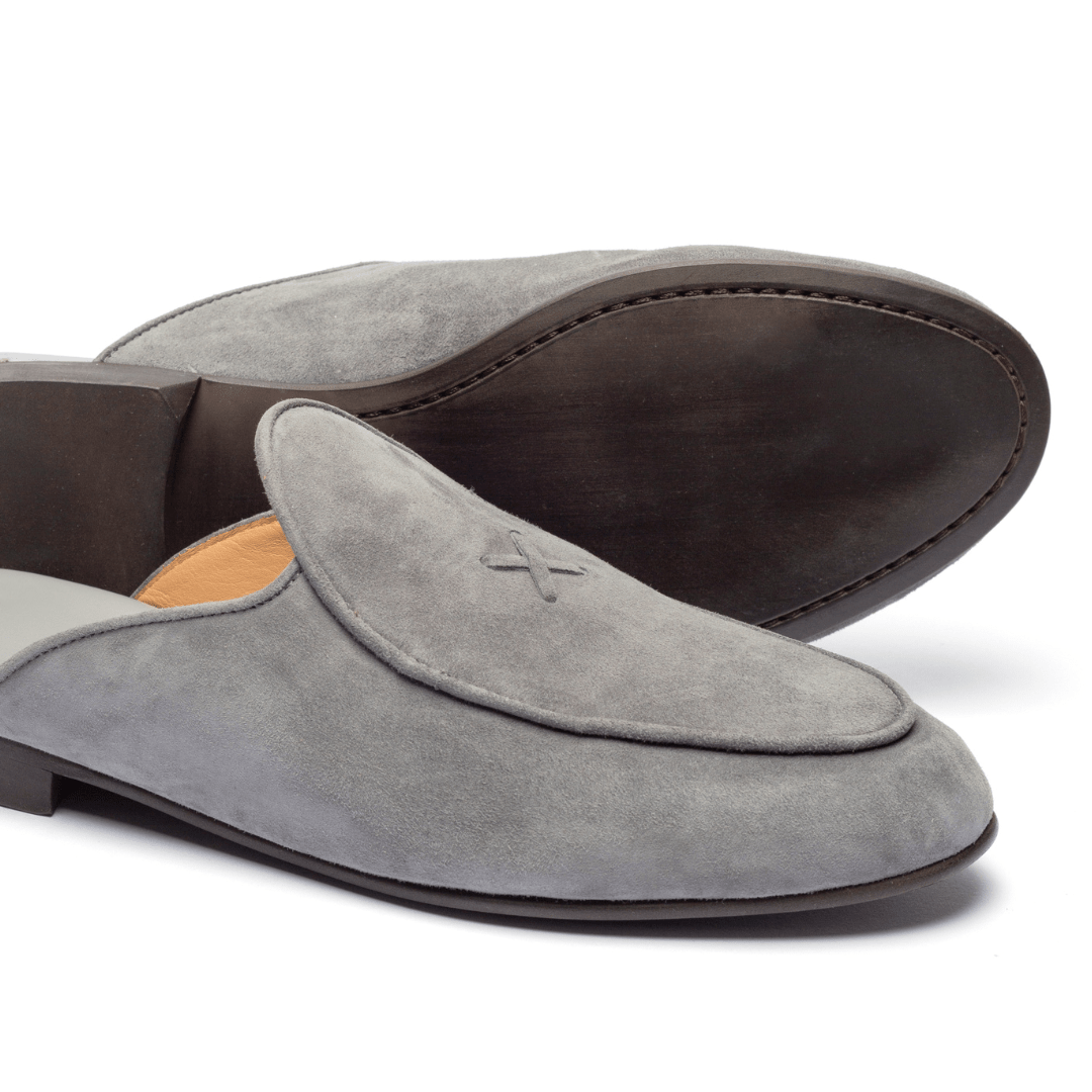 Men's Grigio Suede Milano Mule Men's Footwear by Del Toro Shoes – Don't Panic Shoes