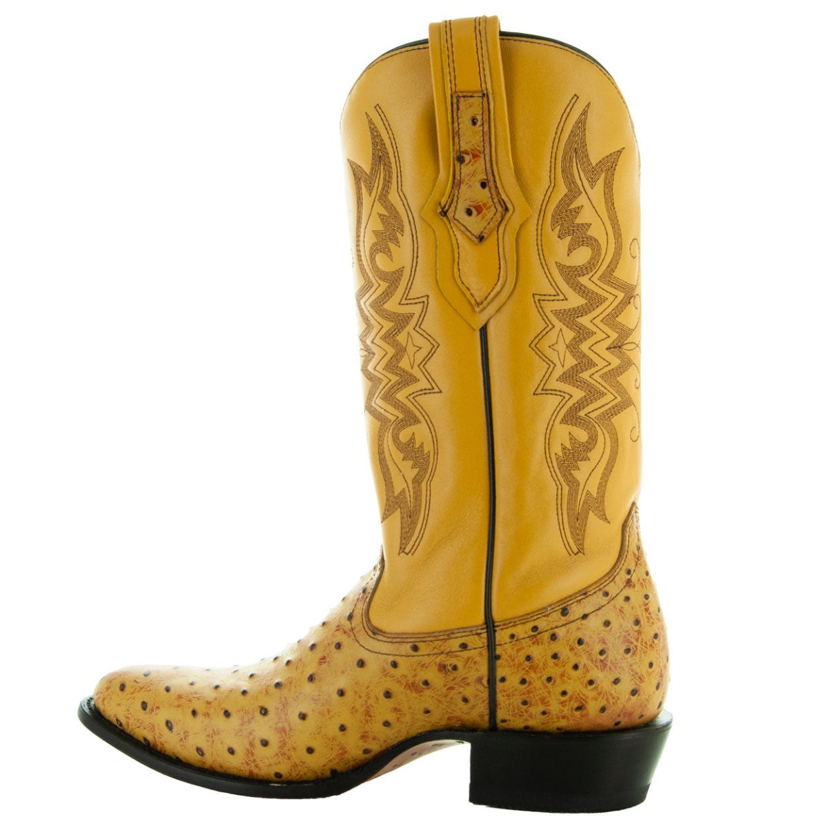 Men's Mantequilla Ostrich Print Cowboy Boots (H7002) Cowboy Boots by Soto Boots – Don't Panic Shoes