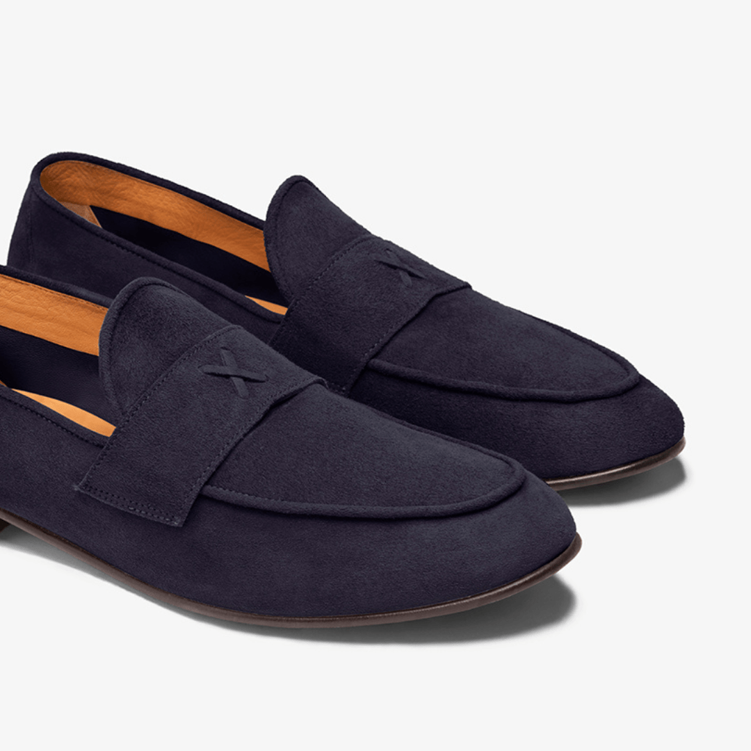 Men's Navy Suede Centesimo Men's Footwear by Del Toro Shoes – Don't Panic Shoes