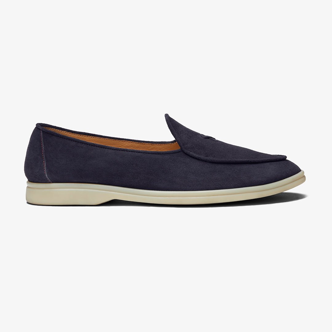 Men's Navy Suede Viaggio Loafer Men's Footwear by Del Toro Shoes – Don't Panic Shoes