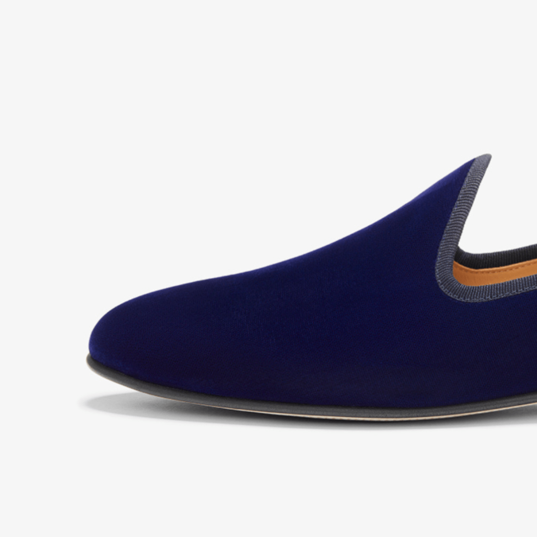 Men's Navy Velvet Slipper Ii Men's Footwear by Del Toro Shoes – Don't Panic Shoes
