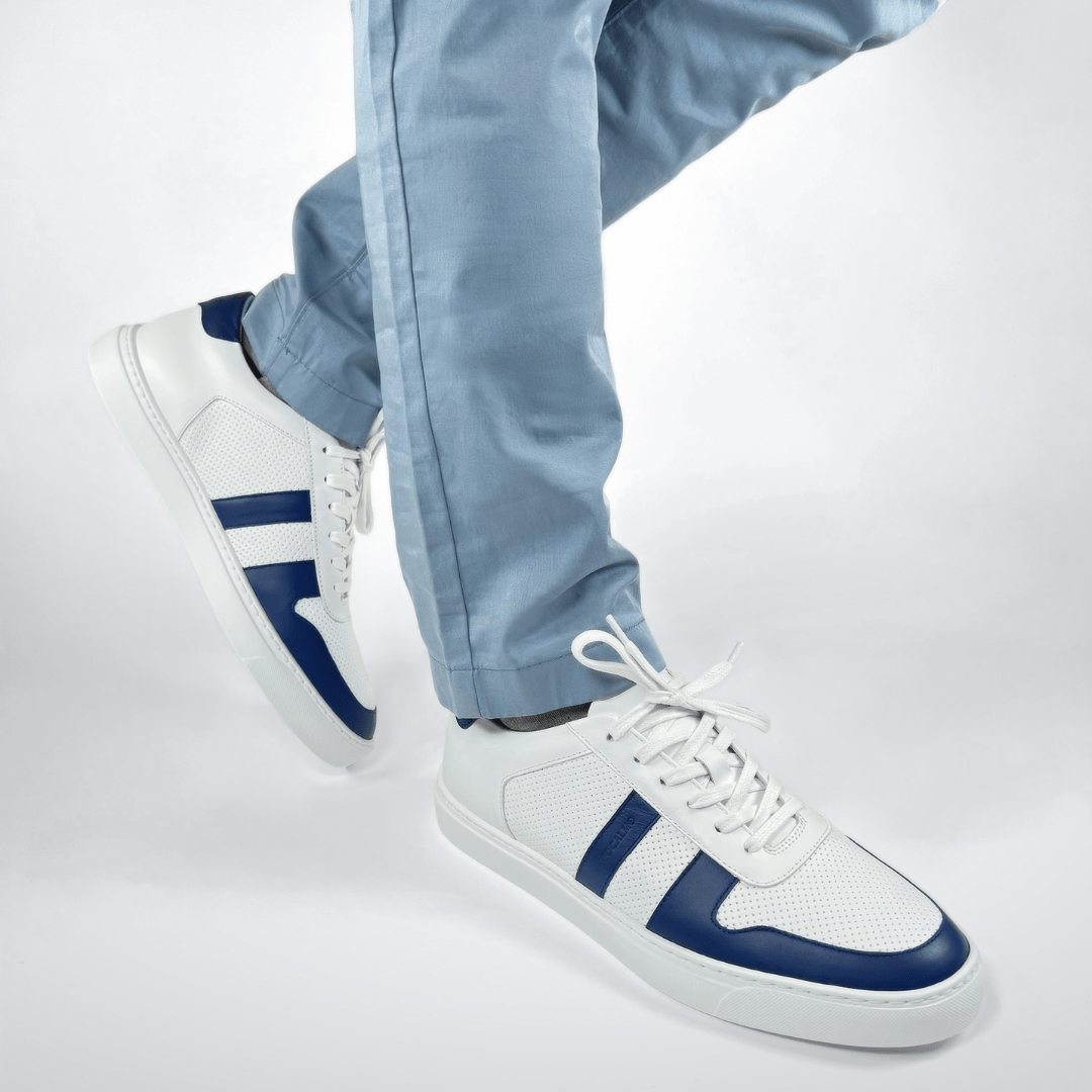 Men's Otello - Blue Men's Sneakers by Mocalmo – Don't Panic Shoes