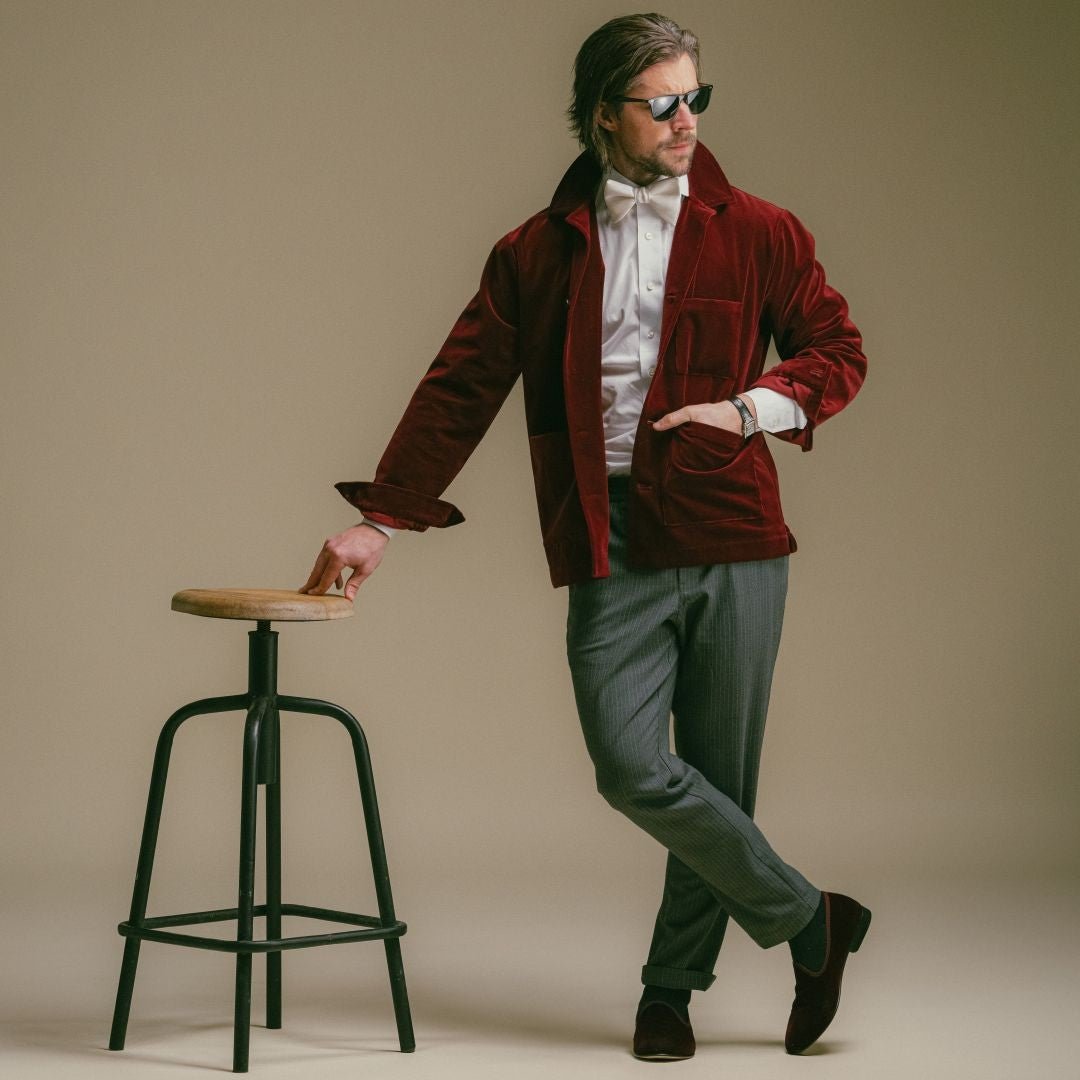 Men's Oxblood Velvet Slipper Ii Men's Footwear by Del Toro Shoes – Don't Panic Shoes