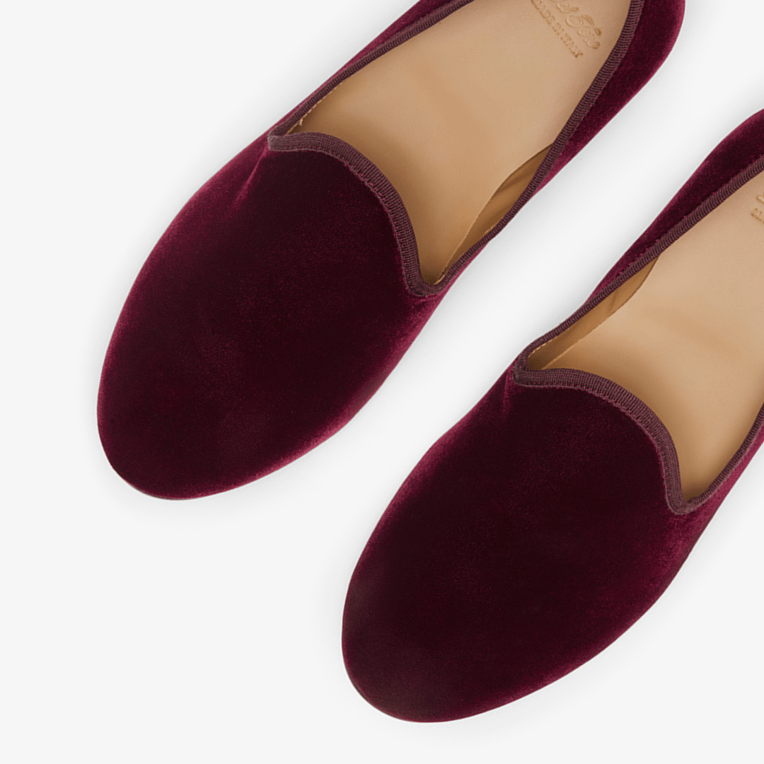 Men's Oxblood Velvet Slipper Ii Men's Footwear by Del Toro Shoes – Don't Panic Shoes