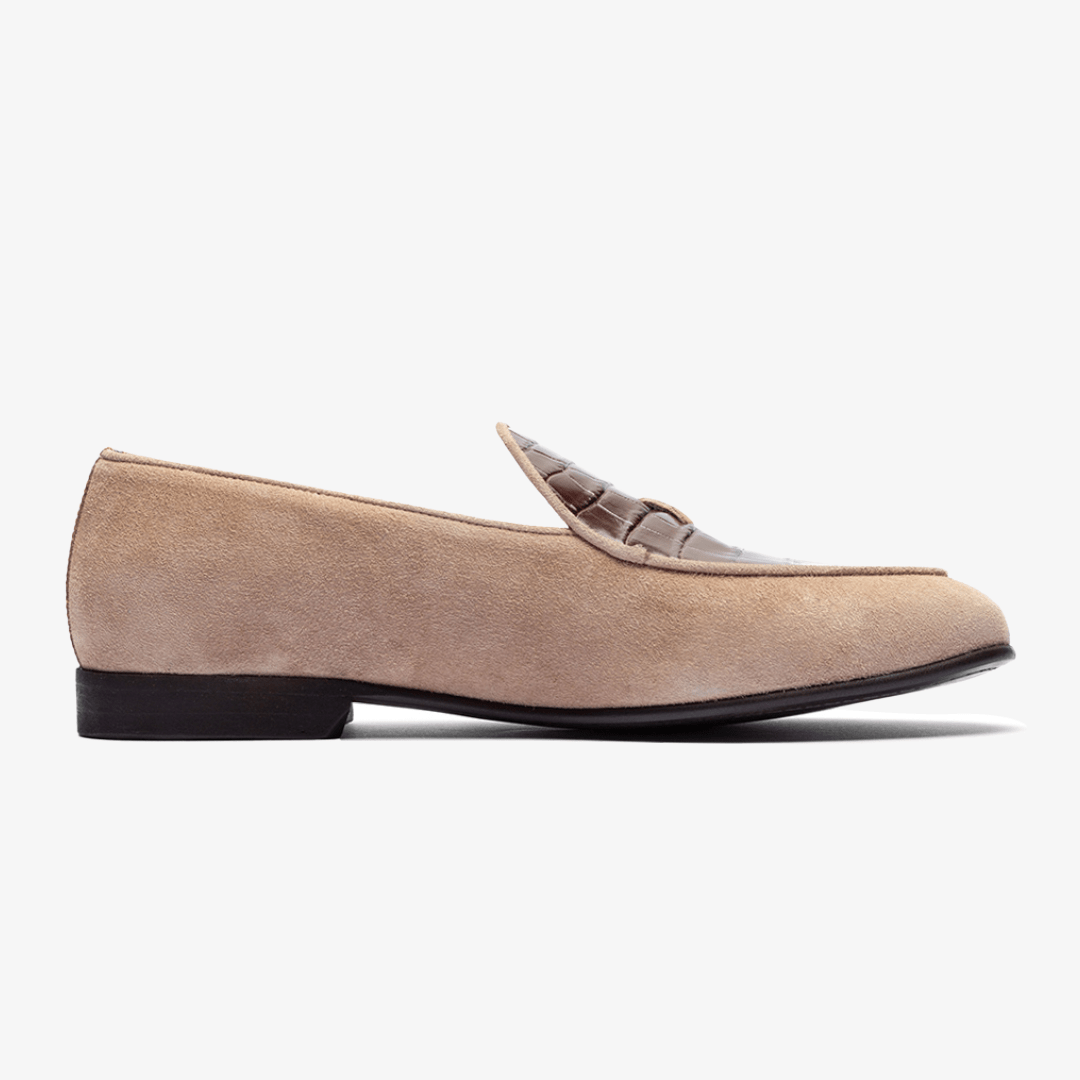 Men's Sandstone Croc Milano Loafer Men's Footwear by Del Toro Shoes – Don't Panic Shoes