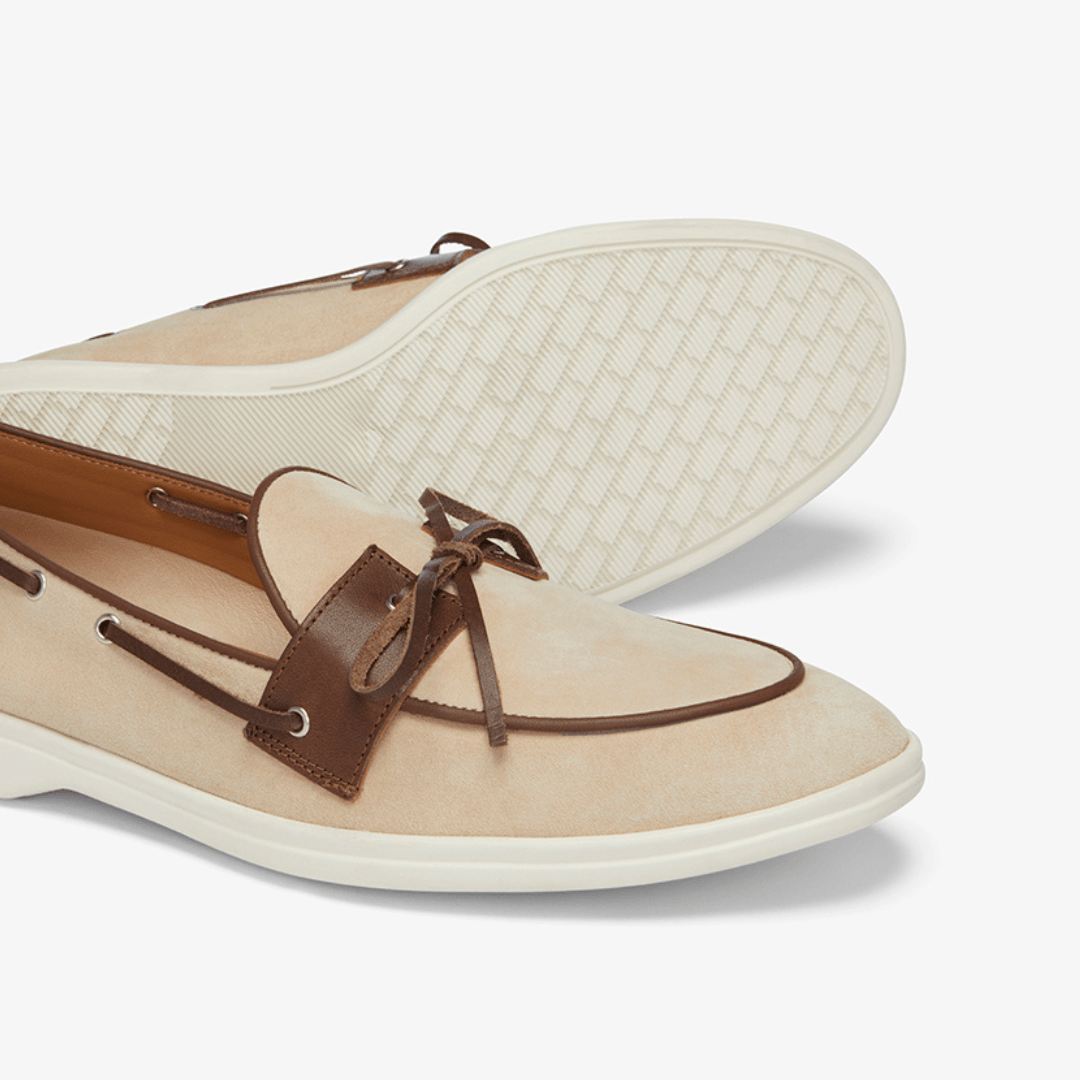 Men's Sandstone Suede Barca Yacht Loafer Men's Footwear by Del Toro Shoes – Don't Panic Shoes