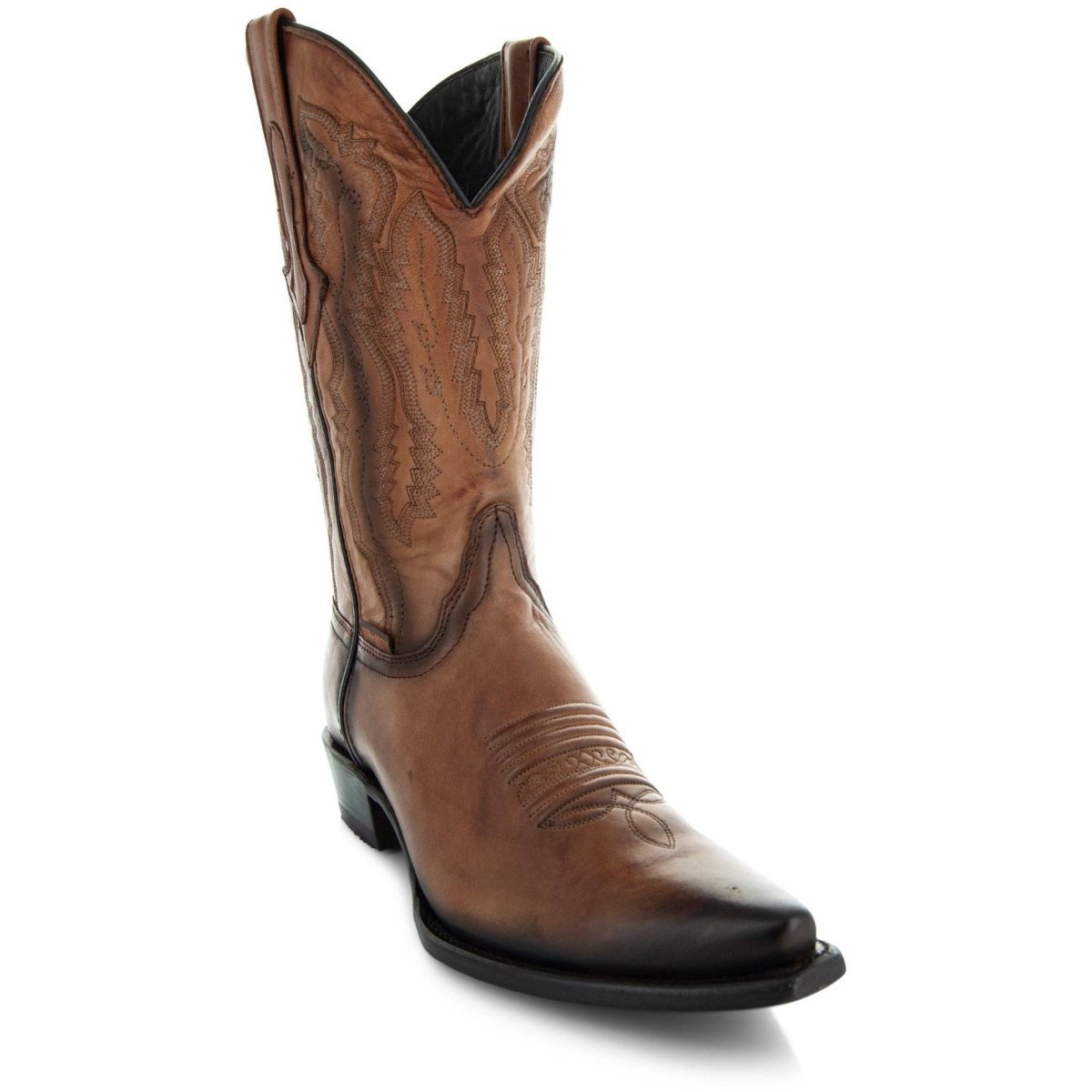 Men's Snip Toe Cowboy Boots Tan (H50030) | Soto Boots Cowboy Boots by Soto Boots – Don't Panic Shoes