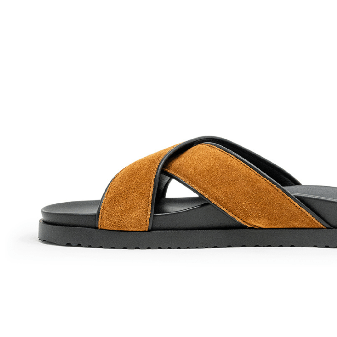 Men's Tan Amalfi Crossover Sandal Men's Footwear by Del Toro Shoes – Don't Panic Shoes