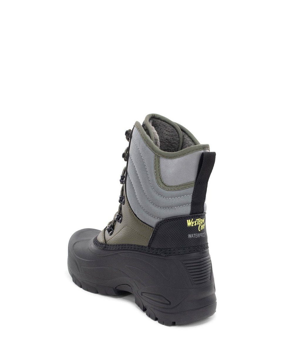 Men's Yukon Mid Cold Weather Boot - Olive Snow Boots by Western Chief Men's – Don't Panic Shoes