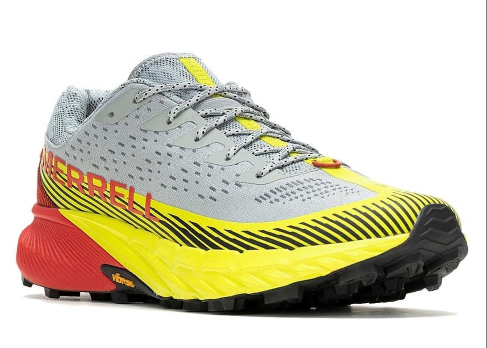 Merrell Agility Peak 5 Lightweight Performance Trail Running Shoe Men’S Highrise Hiviz J067757 Footwear by Merrell – Don't Panic Shoes