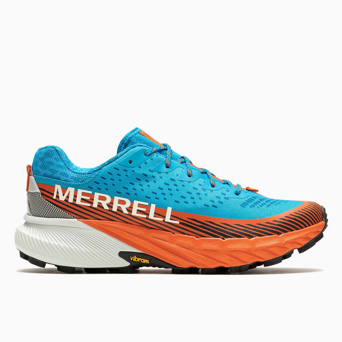 Merrell Agility Peak 5 Trail Running Shoe Men’S Tahoe Cloud J067755 Lightweight Cushioning Stability Footwear by Merrell – Don't Panic Shoes
