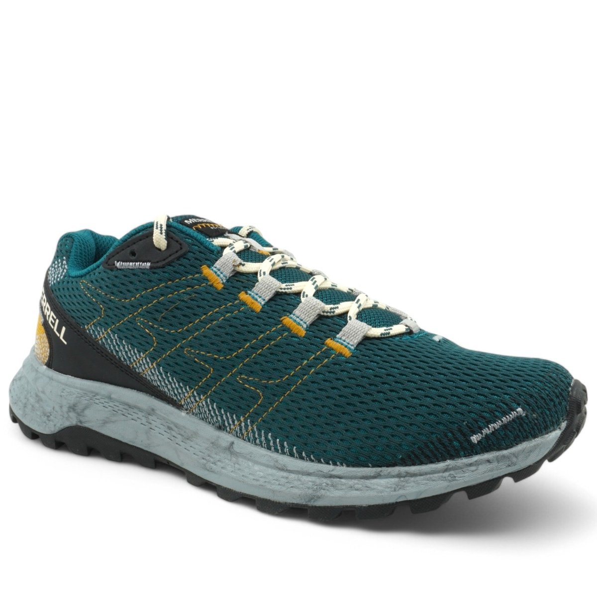 Merrell Fly Strike Men’S Lightweight Cushioning Outdoor Athletic Trail Running Shoe Seamoss Lake J067475 Footwear by Merrell – Don't Panic Shoes