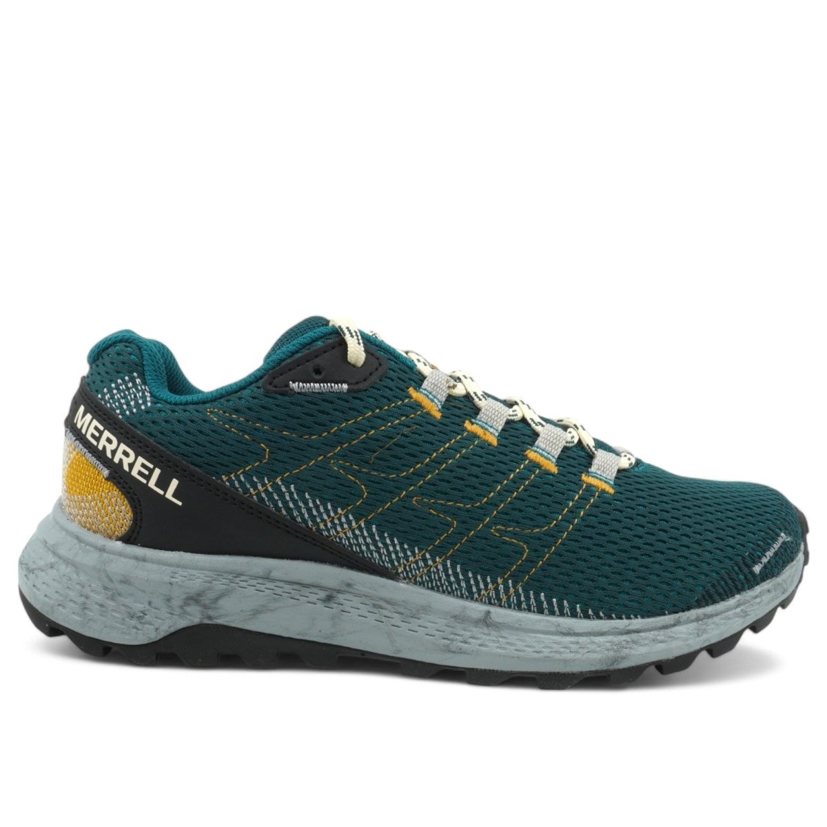 Merrell Fly Strike Men’S Lightweight Cushioning Outdoor Athletic Trail Running Shoe Seamoss Lake J067475 Footwear by Merrell – Don't Panic Shoes
