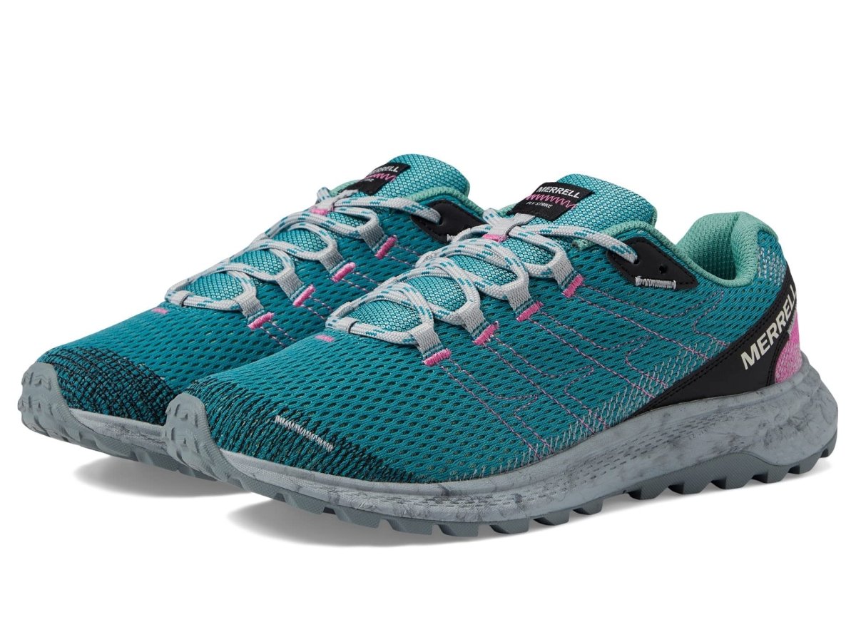 Merrell Fly Strike Womens Lightweight Breathable Trail Running Shoe Lake Jade J067620 Footwear by Merrell – Don't Panic Shoes