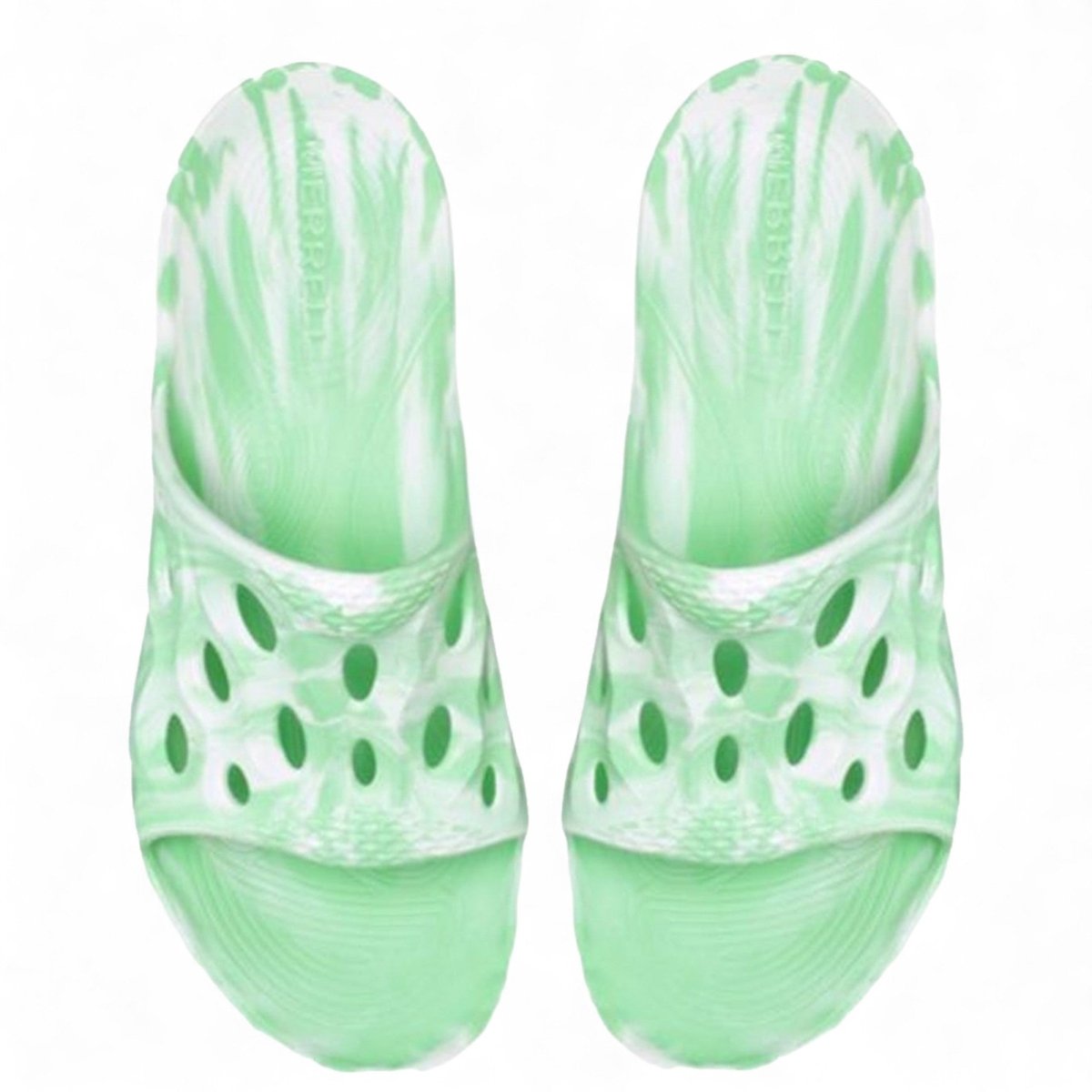 Merrell Hydro Slide Men’S Mint Slide Sandal Water Friendly Quick Dry Pool Beach J003979 Footwear by Merrell – Don't Panic Shoes