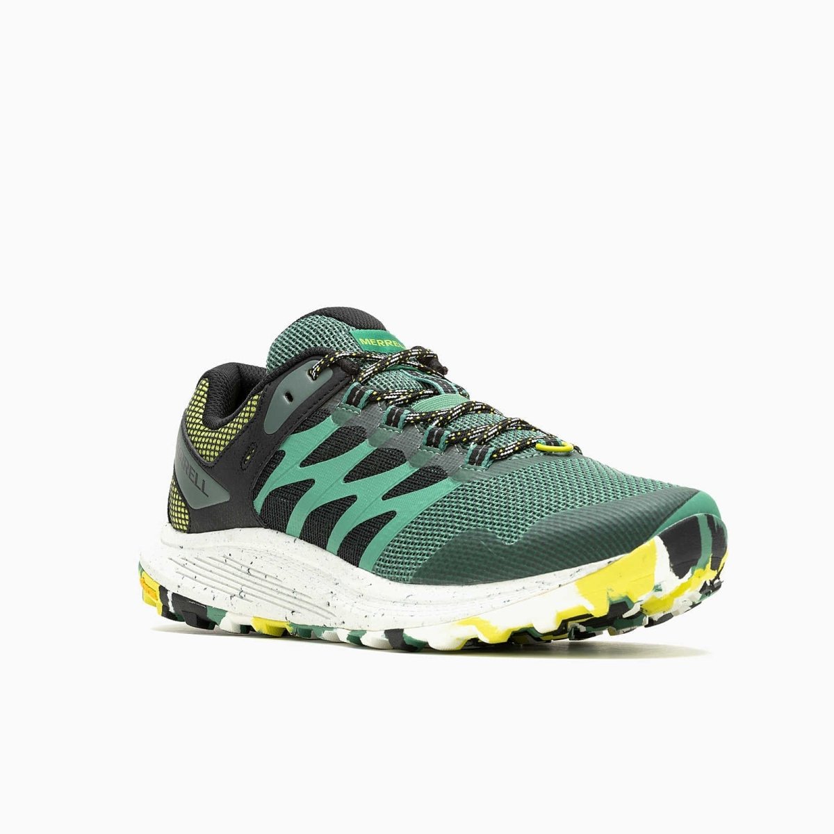 Merrell Nova 3 Men’S Trail Running Shoe Pine Green J067801 Durable Lightweight Comfort Fit Footwear by Merrell – Don't Panic Shoes