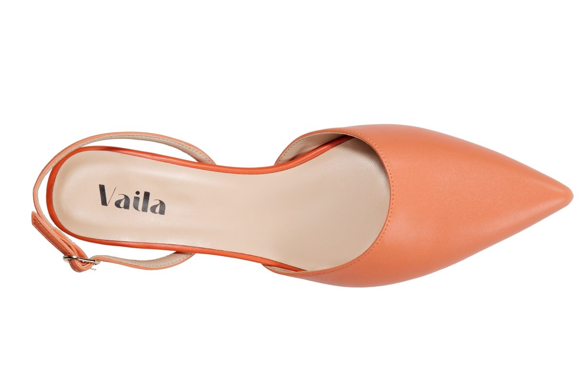 Mia Slingback Apricot by Vaila Shoes – Don't Panic Shoes