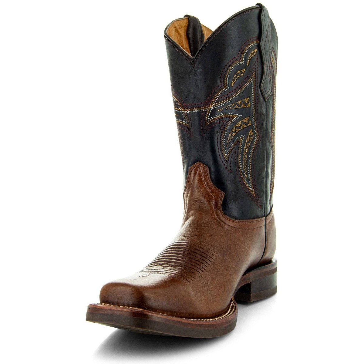 Miel Square Toe Leather Cowboy Boots H4002 Cowboy Boots by Soto Boots – Don't Panic Shoes