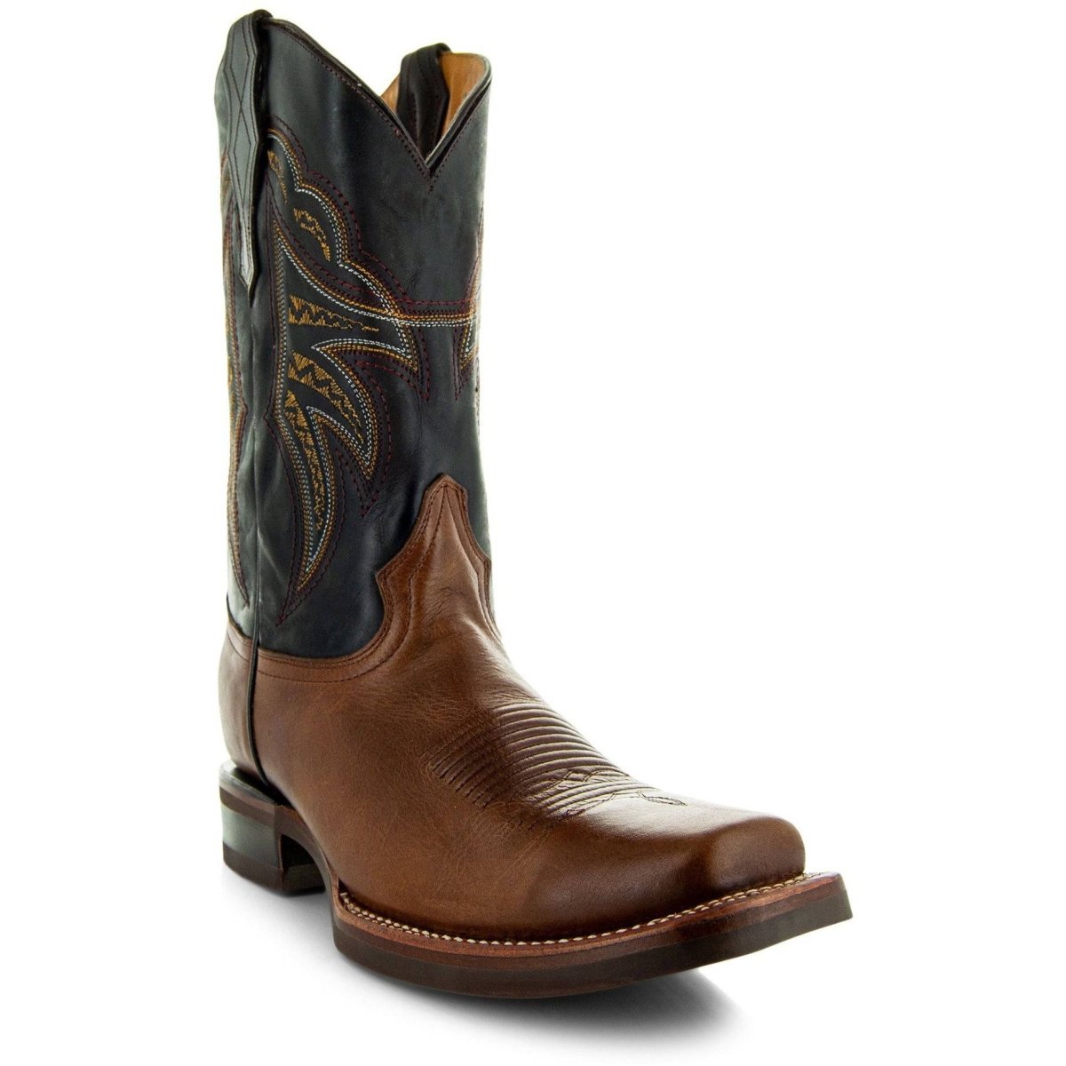Miel Square Toe Leather Cowboy Boots H4002 Cowboy Boots by Soto Boots – Don't Panic Shoes