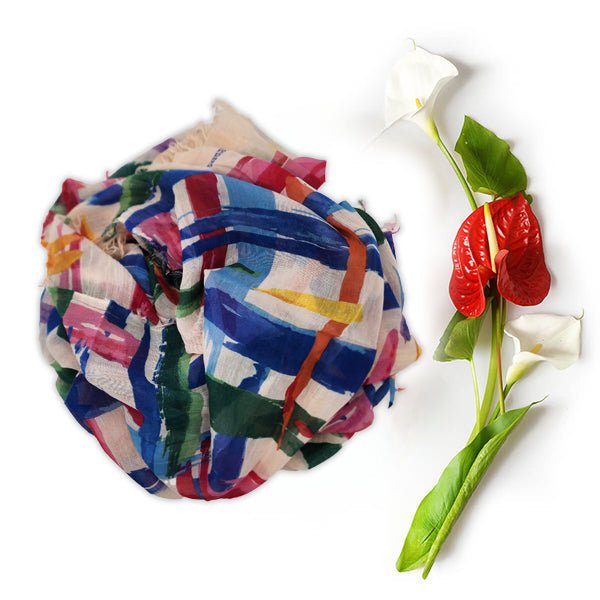 Miró Off White 50 Bamboo Fiber Handcrafted In Florence Bamboo Scarves by Mar Soreli – Don't Panic Shoes