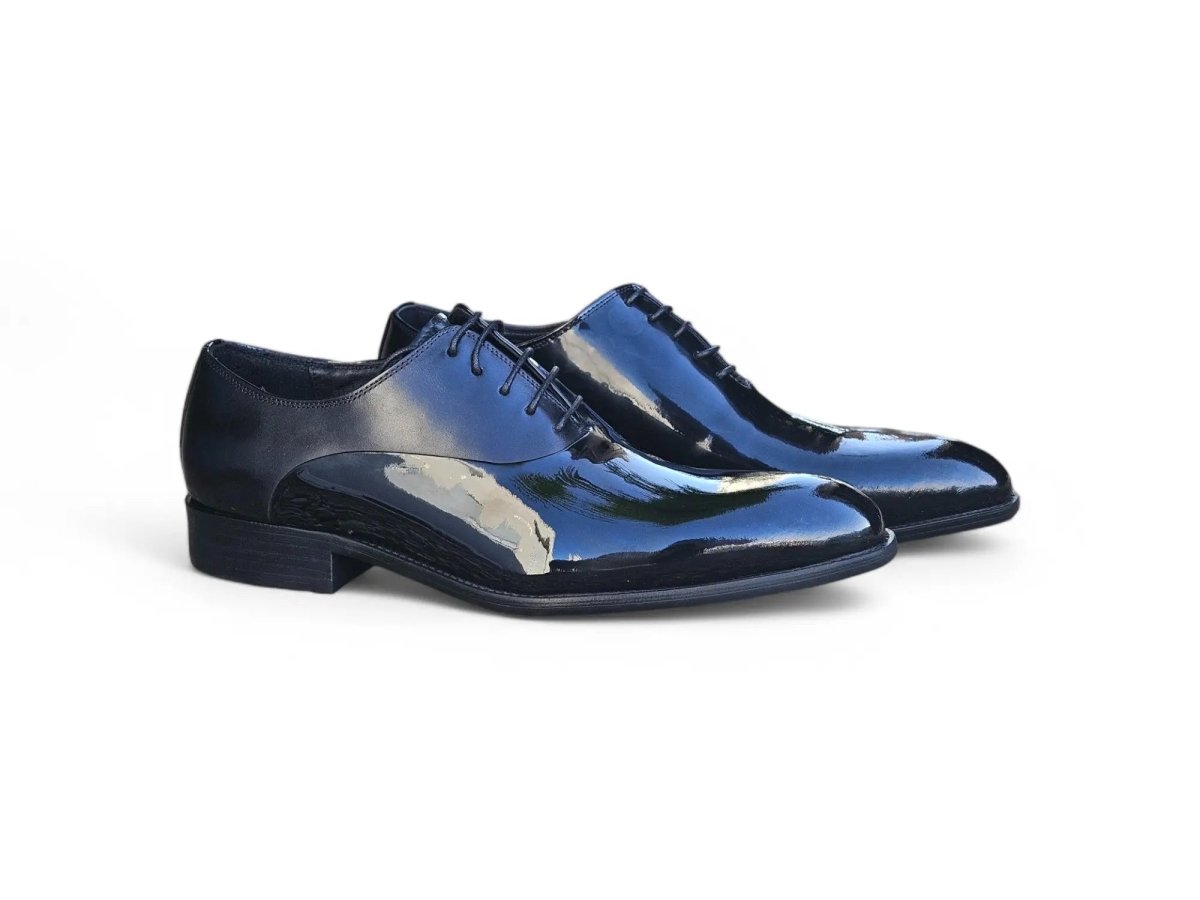 Mix Media Patent Leather Oxford Patent Leather Ks479 - 611p Shoes by Carrucci Shoes – Don't Panic Shoes