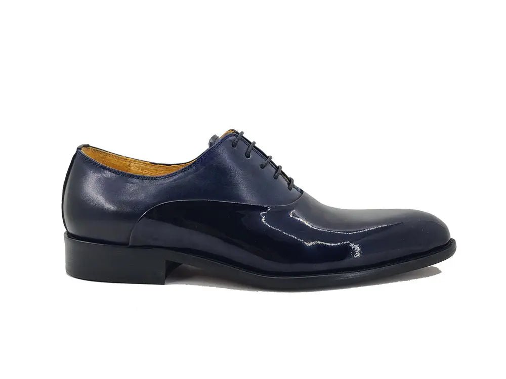 Mix Media Patent Leather Oxford Patent Leather Ks479 - 611p Shoes by Carrucci Shoes – Don't Panic Shoes