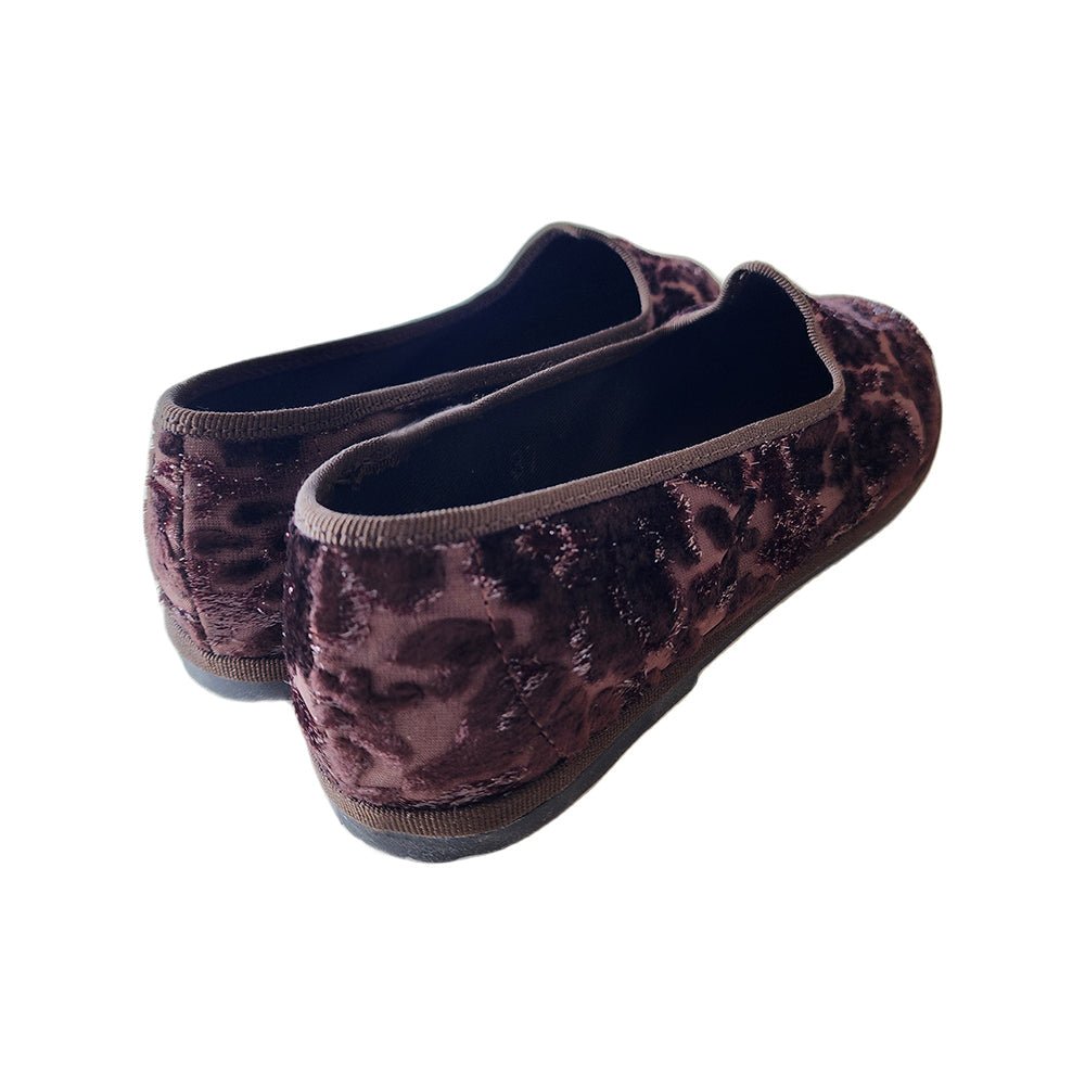 Moirette Burn Out Lurex Women’S Velvet Marrone Slip On by Mar Soreli – Don't Panic Shoes