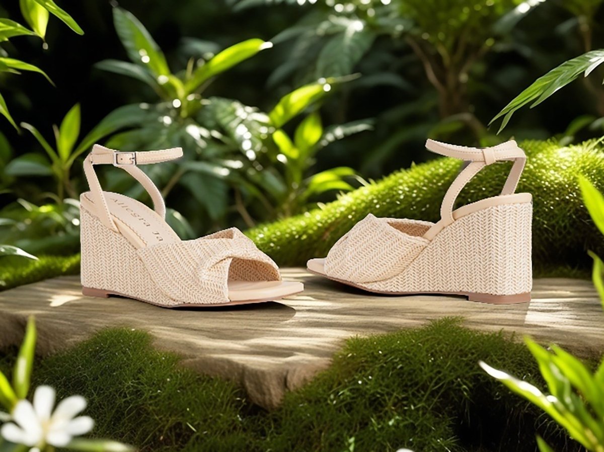 Mona Wedge Sandal Women's Shoes by Allegra James – Don't Panic Shoes