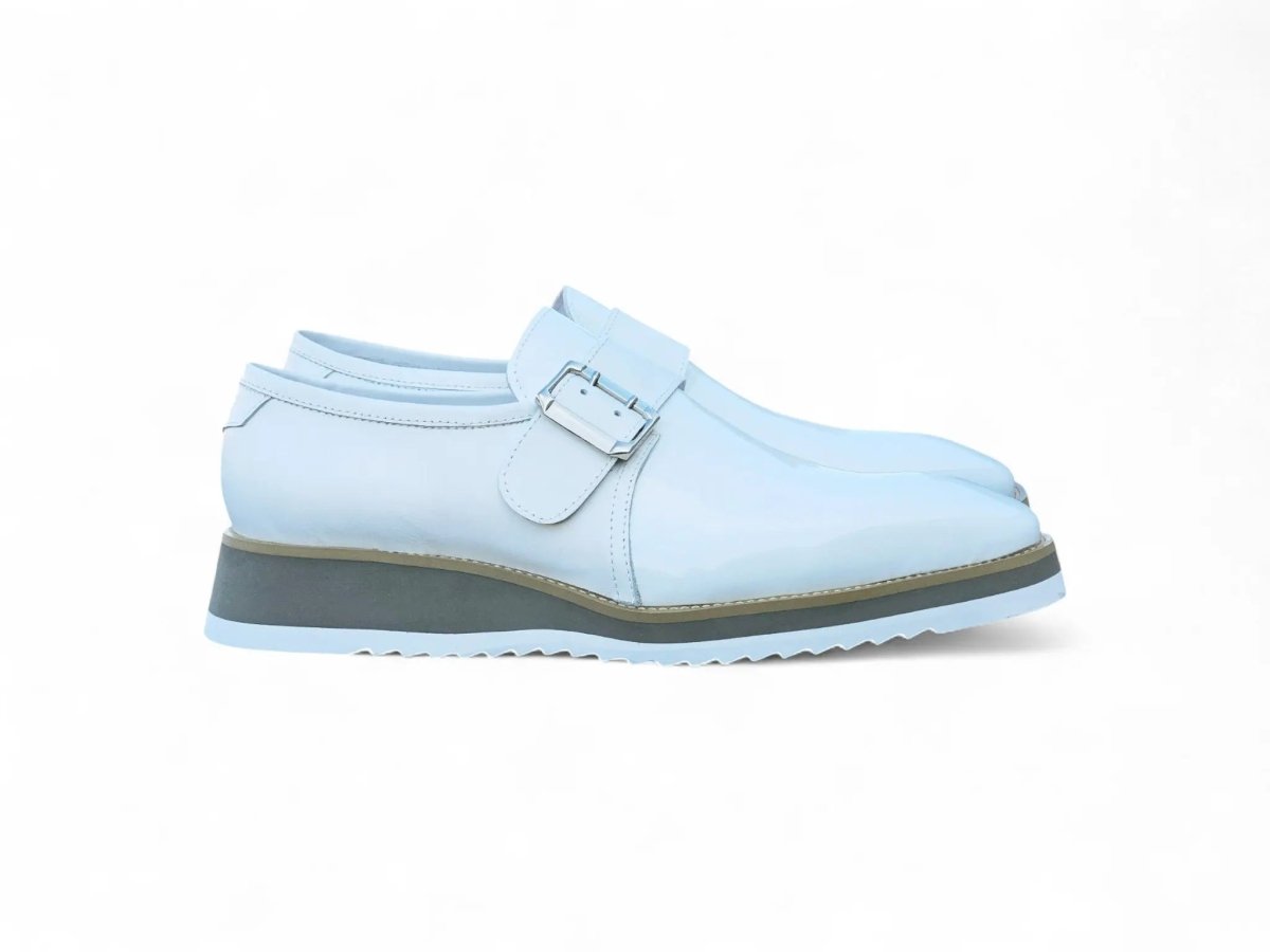 Monkstrap Slip On Classic Leather Patent Ks515 - 38p Shoes by Carrucci Shoes – Don't Panic Shoes