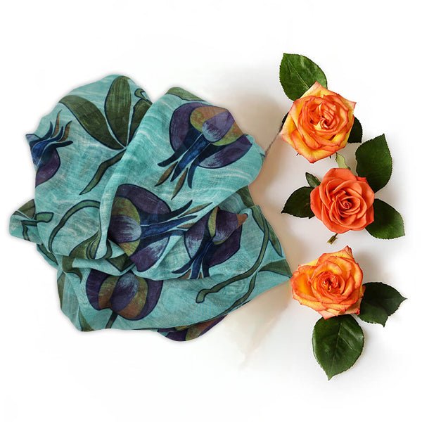 Mucha Aqua 69 Bamboo Fiber Aqua Bamboo Scarves by Mar Soreli – Don't Panic Shoes