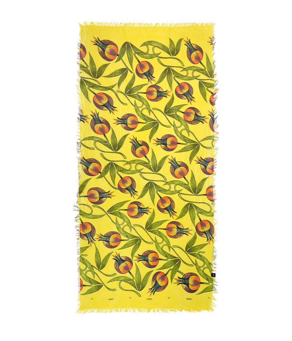 Mucha Mustard Yellow 71 Bamboo Fiber Florence Italy Bamboo Scarves by Mar Soreli – Don't Panic Shoes