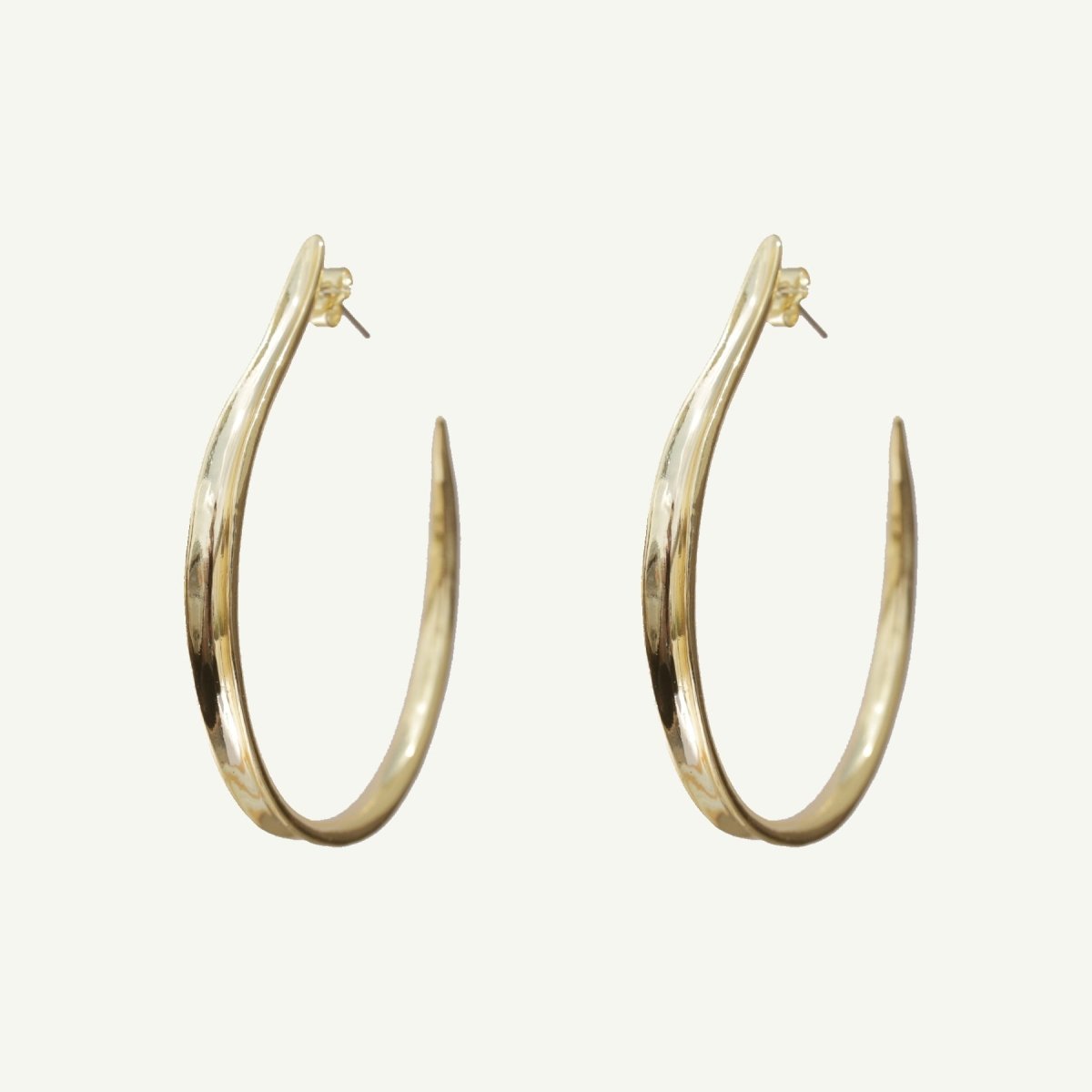 Musa Hoop Earrings Large Earrings by Rahya Jewelry Design – Don't Panic Shoes
