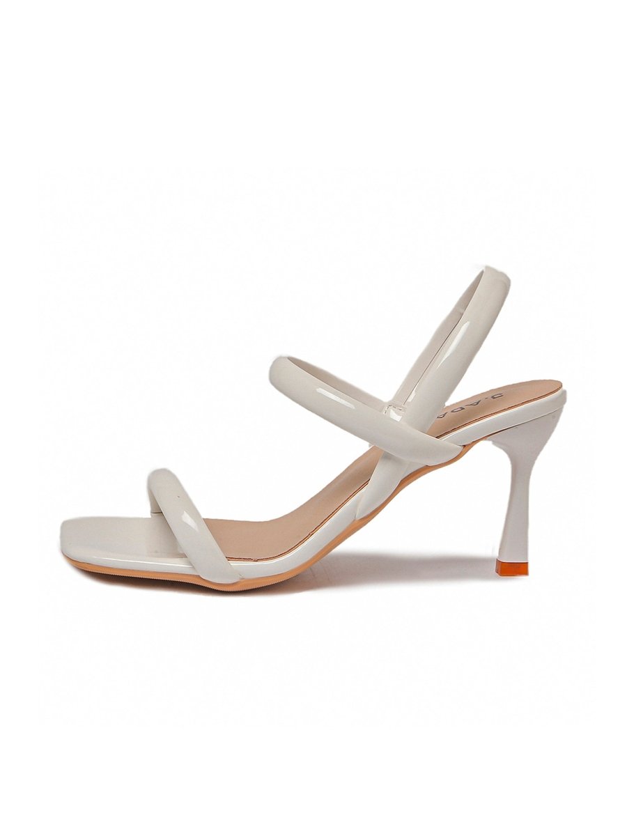 Naiomi | White Patent Heels by J.Adams – Don't Panic Shoes
