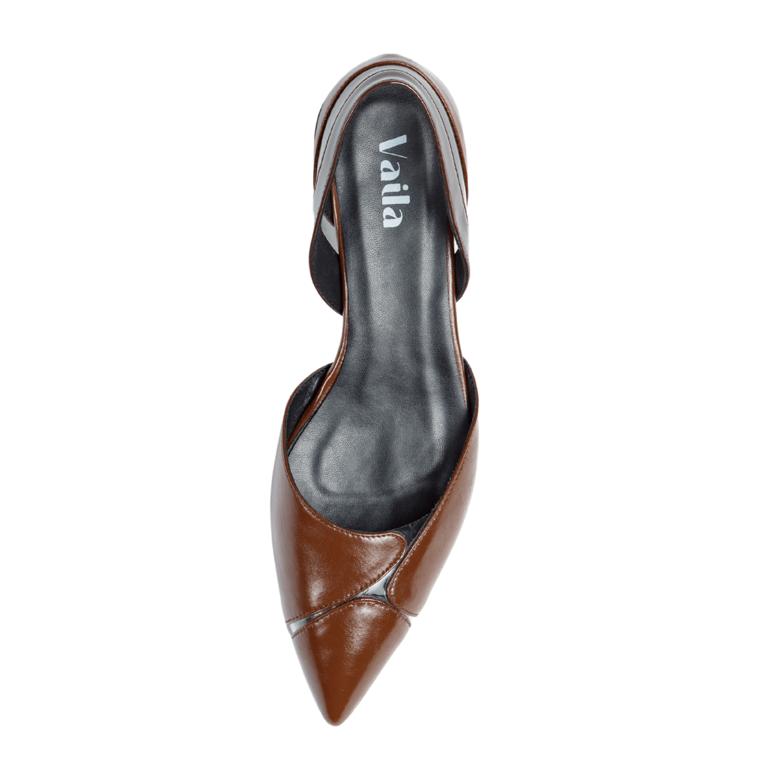 Natalia Flats Cocoa Shoes by Vaila Shoes – Don't Panic Shoes