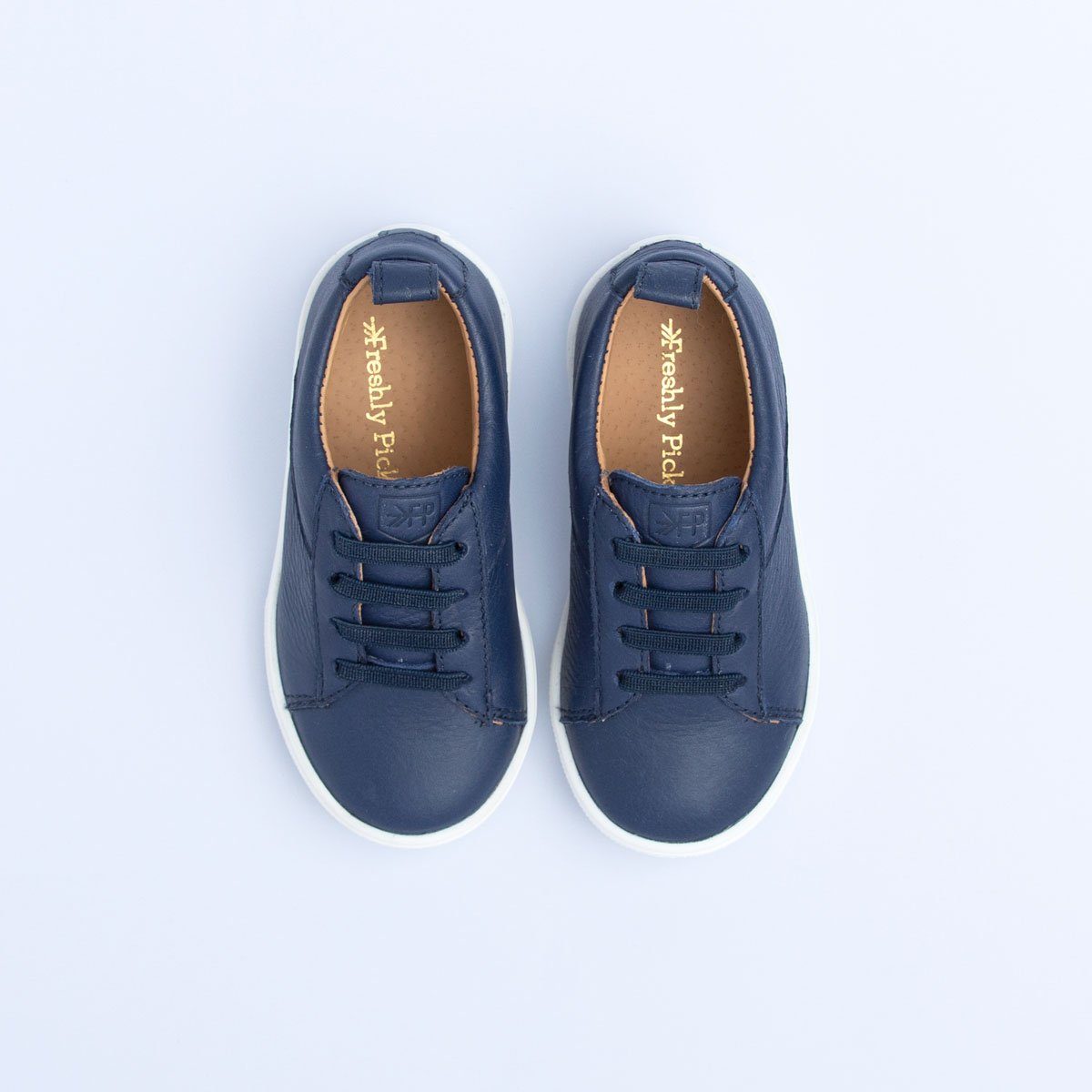 Navy Classic Lace Up Sneaker Kids - Classic Sneaker by Freshly Picked – Don't Panic Shoes