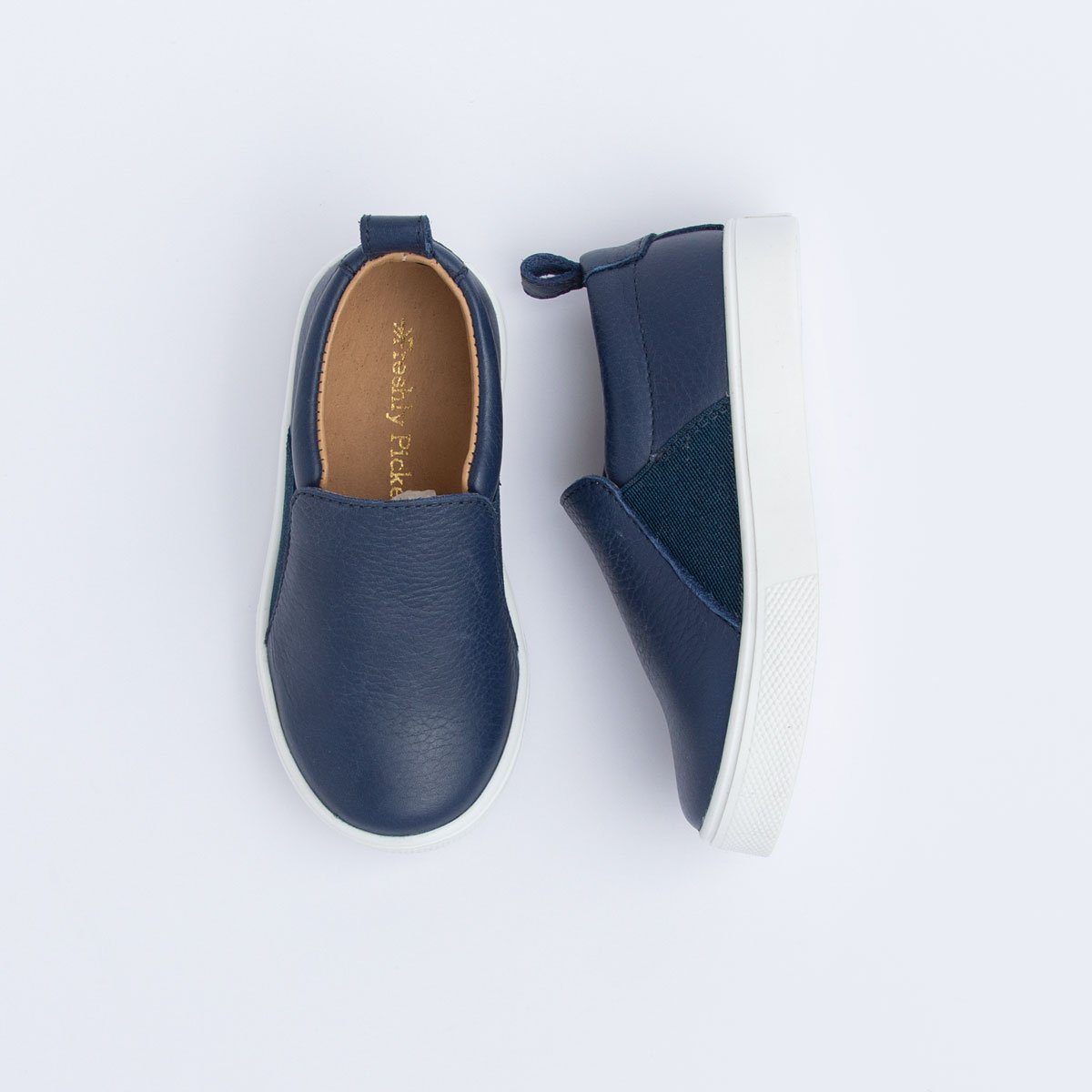 Navy Slip - On Sneaker Kids - Slip - On Sneaker by Freshly Picked – Don't Panic Shoes