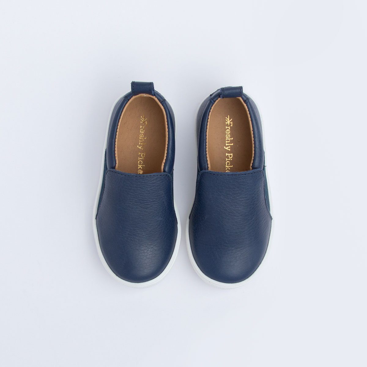 Navy Slip - On Sneaker Kids - Slip - On Sneaker by Freshly Picked – Don't Panic Shoes